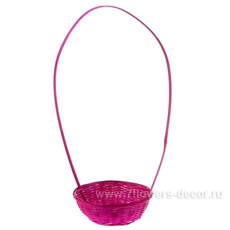 Корзина плетеная (бамбук), D19xH5/40 см - фото 2