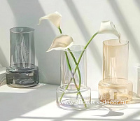 Ваза "Column" (стекло), D8xH20 см - фото 1