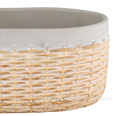 Кашпо Basket (керамика), 25x13xH11,5 см - фото 2