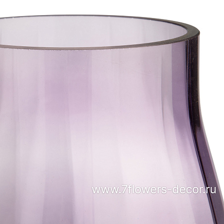 Ваза Agnis (стекло), D16xH21 см - фото 3