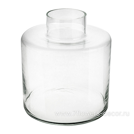 Ваза Бутылочная (стекло), D16xH18 см - фото 1