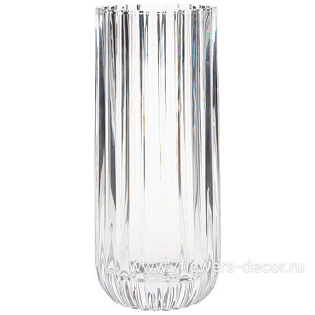 Ваза Base V (стекло), D11xH28 см - фото 1