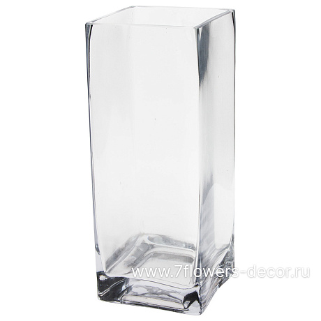 Ваза Квадратная (стекло), 10x10xH25 см, К - фото 1