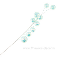 Ветка искусственная ягодная (пластик), H75 см, с глиттером - фото 1