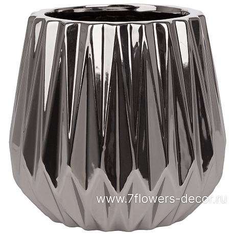 Кашпо (керамика), D14xH14,5 см - фото 1