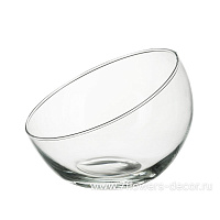 Ваза "Шаровая Анабель " (стекло), D25,5xH21,5 см, с косым срезом - фото 1