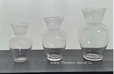 Ваза Люция (стекло), D11xH23 см, К - фото 1