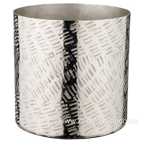 Кашпо (металл), D15xH15 см - фото 1