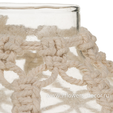 Ваза (стекло), D15xH17 см, в сетке - фото 2