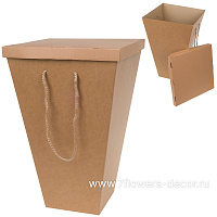 Коробка транспортировочная для цветов (крафт), 18x34xH53 см, набор (10 шт) - фото 1