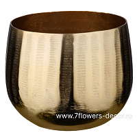 Кашпо (металл), D15xH12,5 см - фото 1