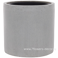 Кашпо Nobilis Marco "Cement Grey Сylinder" (полистоун), D31xH31 см, с тех.горшком - фото 1