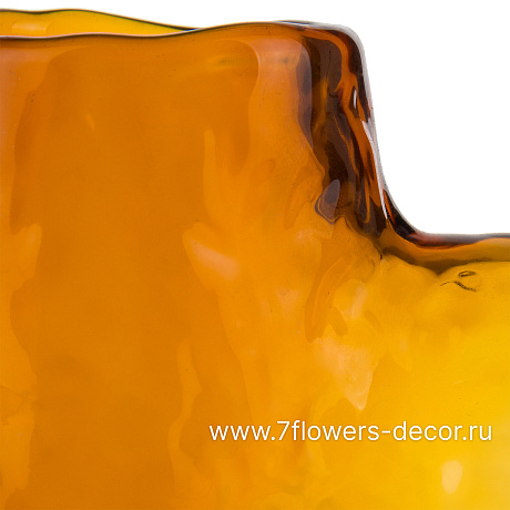 Ваза Amber (стекло), 12x7xH16 см - фото 2