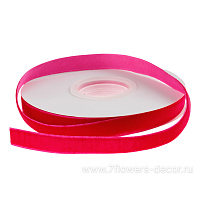 Лента декоративная (бархат), 12 ммx10 ярд - фото 1