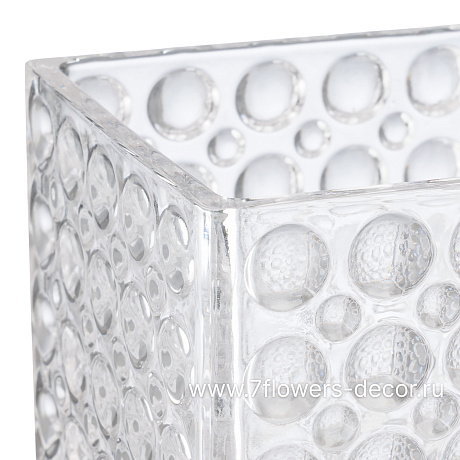 Ваза Куб 3D (стекло), D12xH12 см - фото 2