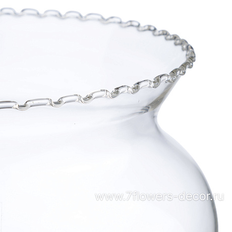 Ваза Belly (стекло), D16xH12 см - фото 2