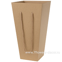 Коробка транспортировочная для цветов (крафт), 15x25xH47 см, набор (10 шт), без крышки - фото 1