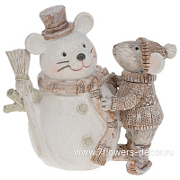 Фигура "Мышки" (полирезин), 11,5x6xH11 см - фото 1