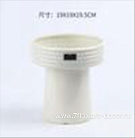 Кашпо "Flow" (керамика), D19xH19,5 см - фото 1