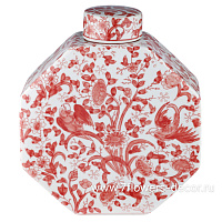 Ваза "Шинуазри Кардинал" (керамика), 20x10,5xH28 см - фото 1