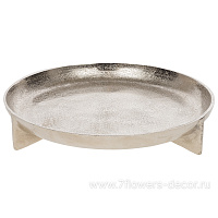 Поднос декоративный (металл), D35xH7 см - фото 1