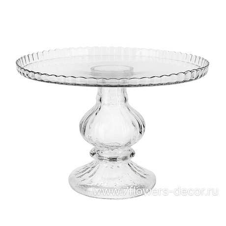 Подставка ПАТИССЕРИ (стекло), D28xH20 см - фото 1
