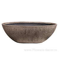 Кашпо Nobilis Marco "Root texture Boat" (файкостоун), 79x39xH26,5 см - фото 1