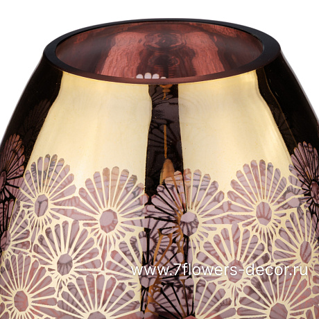 Ваза Shine (стекло), D16,5xH20 см - фото 2