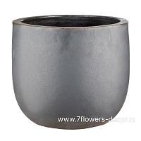 Кашпо Nobilis Marco "Anthracite Round" (керамика), D36xH31 см - фото 1