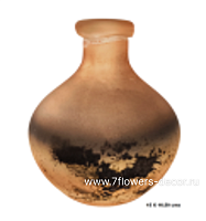 Ваза "Alchemy Coral Rustic" (стекло), D15xH16,5 см - фото 1