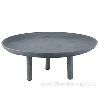 Подставка декоративная "Matte" (металл), D29xH11,5 см, на ножках - фото 1