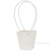 Сумка подарочная "Flowers" (картон), 12x8xH12,5 см, набор (10 шт), с ламинацией - фото 1