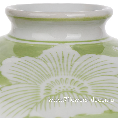 Ваза Шинуазри Green (керамика), D21xH30 см - фото 2