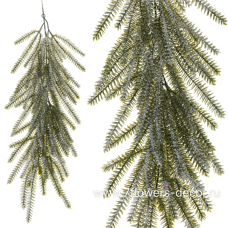 Гирлянда искусственная еловая (пластик), 73 см - фото 1