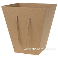 Коробка транспортировочная для цветов (крафт), 18x32xH34,5 см, набор (10 шт), без крышки - фото 1