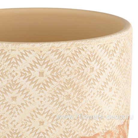 Кашпо Узоры (керамика), D17xH15 см - фото 2