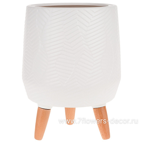 Кашпо (керамика), D22х22хН23 см - фото 1