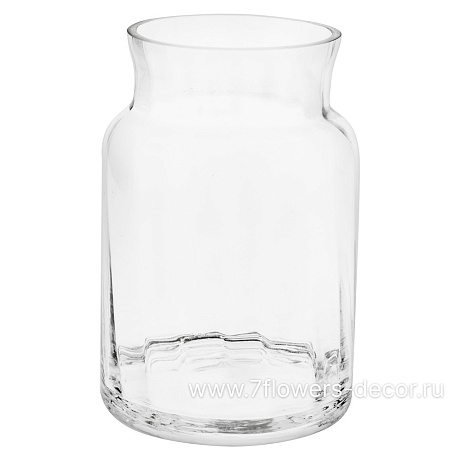Ваза Банка (стекло), D12xH20 см - фото 1