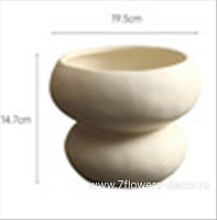 Ваза "Орегано" (керамика), D19,5xH15 см - фото 1