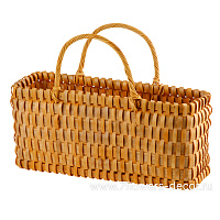 Корзина плетеная (дерево), 39x12,5xH17,5 см - фото 1