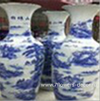 Ваза "Шинаузри Королевский синий" (керамика), H120 см - фото 1