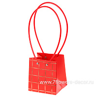 Сумка подарочная "Полосы" (картон), 11,5x10,5xH13 см, набор (10 шт), с ламинацией - фото 1