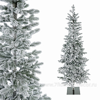 Ель искусственная заснеженная "Тикко" (ПЭ), D90xH220 см - фото 1
