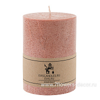 Свеча цилиндр "Бермингем" (пальмовый воск), D7хН10 см Кремовый- - фото 1