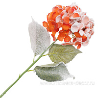 Цветок искусственный заснеженный "Гортензия", H84 см - фото 1