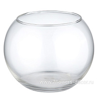 Ваза "Шаровая" (стекло), D9xH9,5 см, К - фото 1