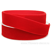 Лента декоративная (бархат), 25 ммx10 ярд - фото 1