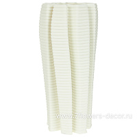 Ваза "Иллюзия" (керамика), 10x10xH22 см, для сухоцветов - фото 1