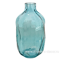 Ваза "Бутыль мятый" (стекло), D14xH27 см - фото 1