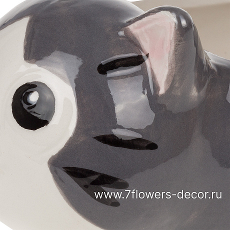 Кашпо Кот (керамика), 14xH8 см - фото 2